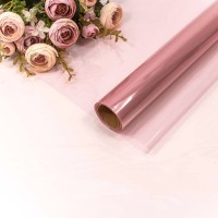 Плёнка 0,57*10м 240г прозрачная 40мкм Бледно-лиловый 1/30 Арт: 1663/10