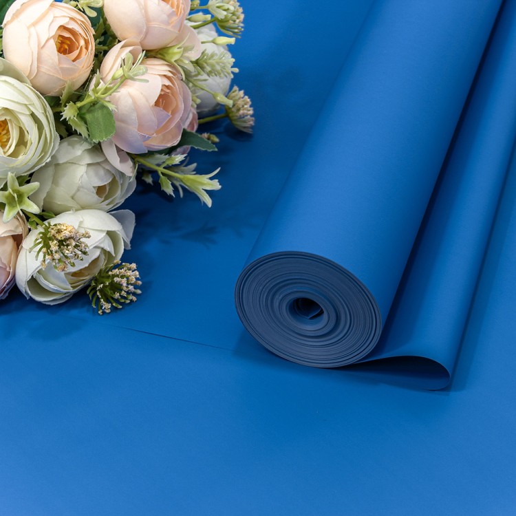 Плёнка 0,59*34м 900г "Корейская" 65мкм Синий 1/6 1/12 Арт: 90038/285