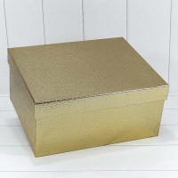 Коробки Прямоугольные Набор 1/10 35,5*30*17 "Кожа крокодила" Золотой 1/6 Арт: 720688/2