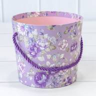 Коробка &quot;Ваза для цветов&quot; 15*13 с ручкой &quot;Цветы 2&quot; 1/10 1/120 Арт: 720745/9 - Коробка "Ваза для цветов" 15*13 с ручкой "Цветы 2" 1/10 1/120 Арт: 720745/9