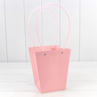 Пакет подарочный "Ваза для цветов" 20*17*12 Тёмно-розовый 1/10 1/120 Арт: 000170E/182