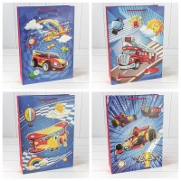 Пакет подарочный с 3D аппликацией "Детский" (микс 317) 30*41,5*12 210г 1/20 1/80 Арт: 000317A