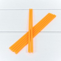 Клей "Термопластичный" (палочка) Оранжевый 0,7см*25см 1/1кг 1/25 Арт: 0002016/22