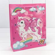 Пакет подарочный с 3D аппликацией "Единороги" (микс) 26*32*10 210г 1/20 1/240 Арт: 000333C - Пакет подарочный с 3D аппликацией "Единороги" (микс) 26*32*10 210г 1/20 1/240 Арт: 000333C