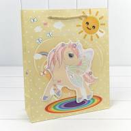 Пакет подарочный с 3D аппликацией "Единороги" (микс) 26*32*10 210г 1/20 1/240 Арт: 000333C - Пакет подарочный с 3D аппликацией "Единороги" (микс) 26*32*10 210г 1/20 1/240 Арт: 000333C