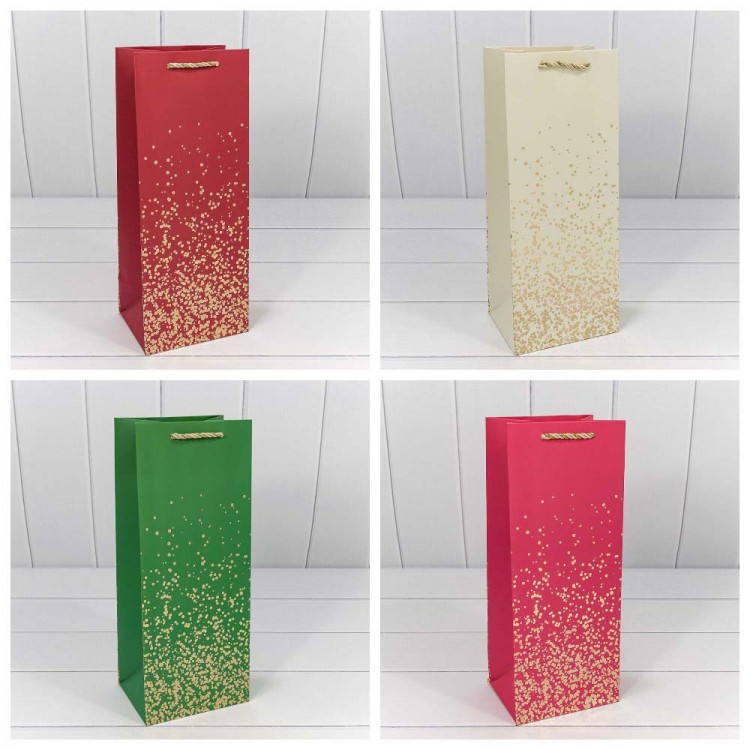 Пакет подарочный "Золотые вкрапления" (микс) 14*35*11 210г 1/20 1/240 Арт: 300368M