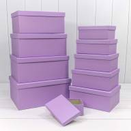 Коробки Прямоугольные Набор 1/10 34*26*15,3 Сиреневый 1/6 Арт: 721604/1537 - Коробки Прямоугольные Набор 1/10 34*26*15,3 Сиреневый 1/6 Арт: 721604/1537