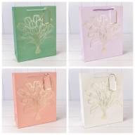 Пакет подарочный с тиснением "Букет" (микс) 26*32*12 210г 1/20 1/240 Арт: 000330C - Пакет подарочный с тиснением "Букет" (микс) 26*32*12 210г 1/20 1/240 Арт: 000330C