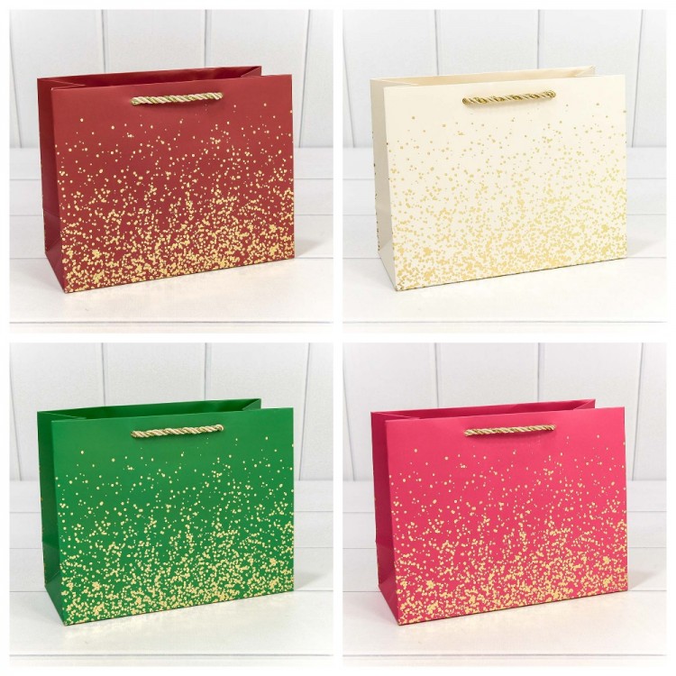 Пакет подарочный "Золотые вкрапления" (микс) 23*18*10 230г 1/20 1/360 Арт: 300368EA