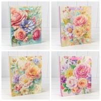 Пакет подарочный "Цветы" (микс 225) 26*32*10 210г 1/20 1/240 Арт: 000225C