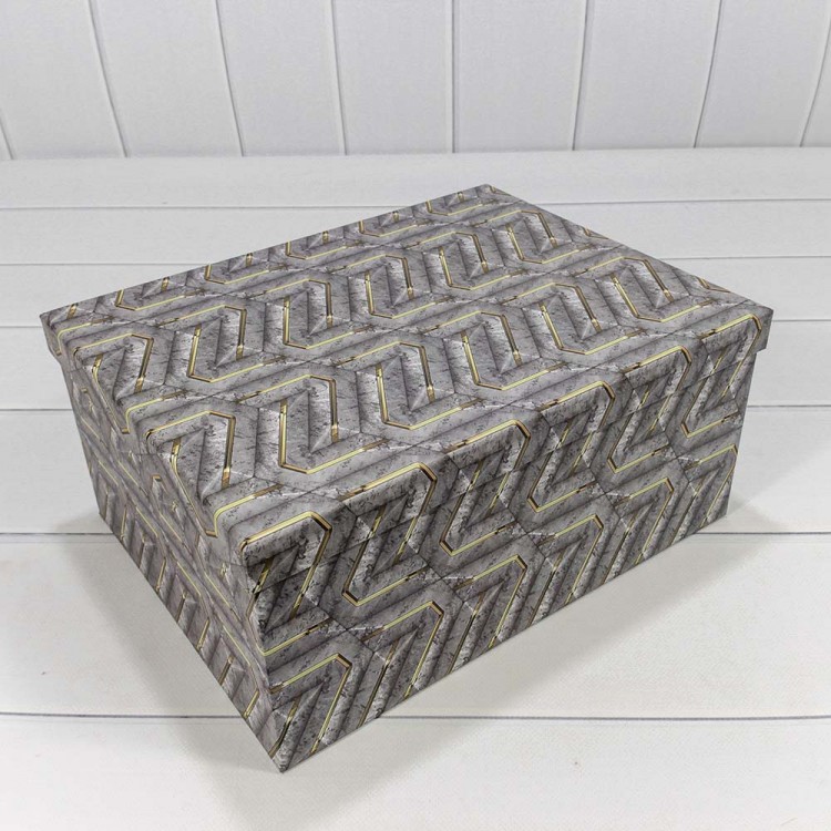 Коробки Прямоугольные Набор 1/10 34*26*15,3 "Узор" 1/6 Арт: 721604/1749