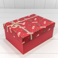 Коробки Прямоугольные Набор 1/3 29*22*13 с бантом &quot;Just for you&quot; Красный 1/24 Арт: 720314/7 - Коробки Прямоугольные Набор 1/3 29*22*13 с бантом "Just for you" Красный 1/24 Арт: 720314/7