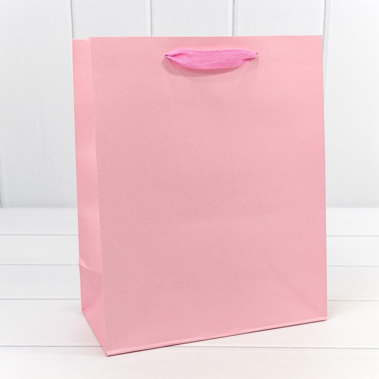 Пакет подарочный Крафт "Люкс" 26*32*13 210г Розовый 1/10 1/240 Арт: 000221C/182