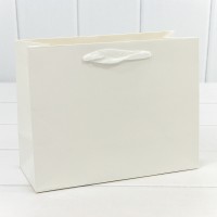 Пакет подарочный Крафт "Люкс" 23*18*10 210г Белый 1/10 1/360 Арт: 000221EA/9