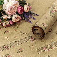 Бумага Крафт 0,72*10м Экошик 70г "Цветочная сетка" 1/25 Арт: 1402/12