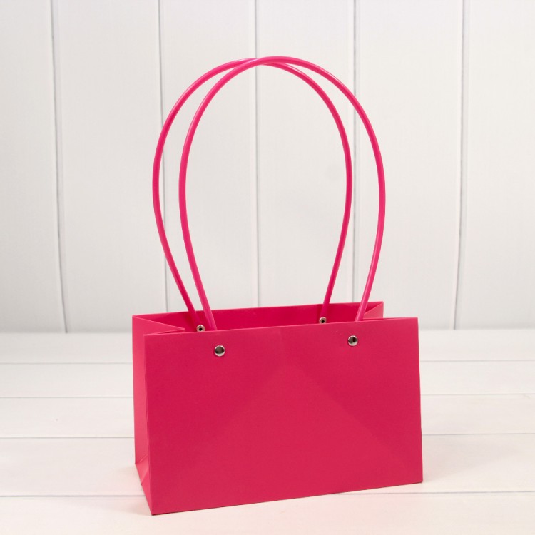 Пакет подарочный "Ваза для цветов" 22*13,5*10,5 Малиновый 1/10 1/120 Арт: 000170EA/2040